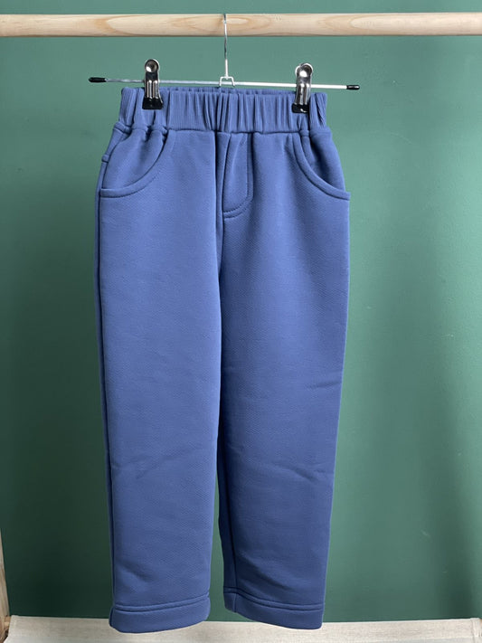 Pantaloni din bumbac pentru băieți, albastru - Almira